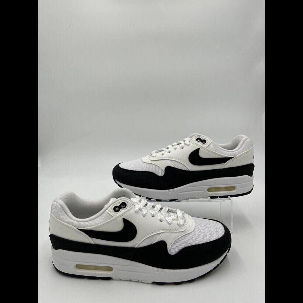 Nike AIR MAX 1 SIZE Womens SIZE 9.5 'WHITE BLACK NEUTRAL GREY' [DZ2628-102]